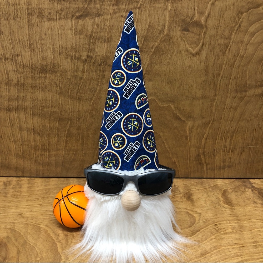 Denver Nuggets Gnome NBA Basketball Ball Sports Fan Sunglasses Hoops Gift Team